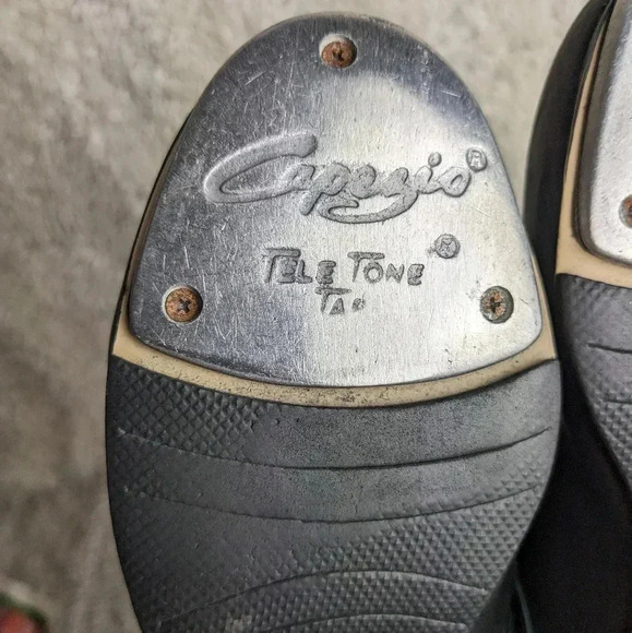 CAPEZIO Tap Dance shoes Made in Brazil size 6 black leather - Picture 8 of 11